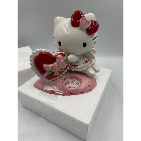 Blue Sky Clayworks Hello Kitty Be My Valentine Tea Light By Heather Goldminc NWT - Picture 6 of 15